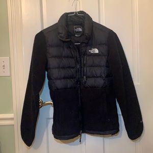 North face puffy fleece jacket